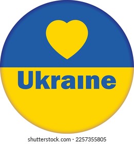 Blue and yellow Ukrainian flag with background. Vector