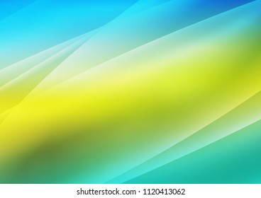 Blue, Yellow vector cover with long lines. Blurred decorative design in simple style with lines. Smart design for your business advert.
