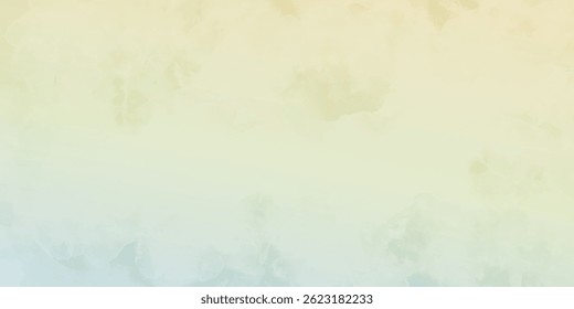 Blue and yellow watercolor vector texture background for poster, cover, banner, flyer, cards. Hand drawn summer illustration for design. Summer minimalistic background. modern