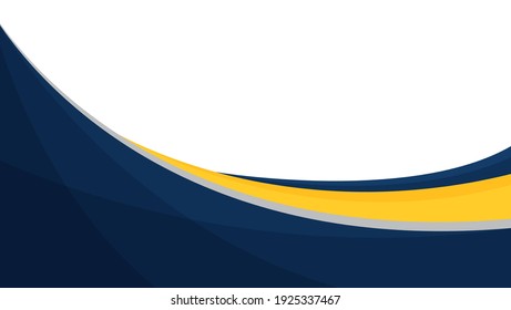 blue and yellow wavy shape background. suitable for business poster design, corporate banner, presentation, flyer, social media post.