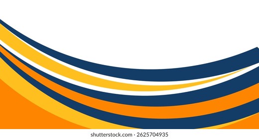 Fondo ondulado azul y amarillo de la forma. Conveniente para el diseño del cartel del negocio, Anuncio corporativo, presentación, volante, correo de las redes sociales. Ilustración vectorial