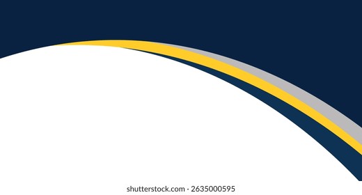 blauer und gelber wellenförmiger Hintergrund. geeignet für Business Poster Design, Corporate Banner, Präsentation, Flyer, Social Media Post.