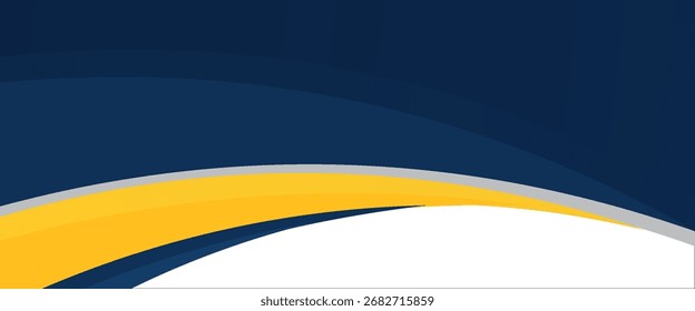 blue and yellow wavy shape background. suitable for business poster design,ilustrasion.