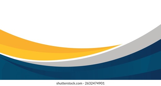 Fondo ondulado azul y amarillo de las Formas. conveniente para el cartel del negocio, Anuncio corporativo, presentación, folleto, volante, cubierta.