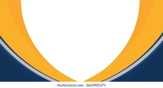Fondo ondulado azul y amarillo de las Formas. conveniente para el cartel del negocio, Anuncio corporativo, presentación, folleto, volante, cubierta.