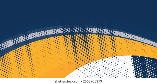 fundo de formas onduladas azul e amarelo. adequado para cartaz de negócios, banner corporativo, apresentação, brochura, moderno, ilustração, eps10.