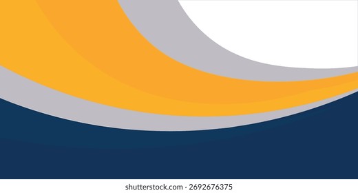 Fondo ondulado azul y amarillo de las Formas. conveniente para el cartel del negocio, Anuncio corporativo, presentación, folleto, volante, cubierta.
