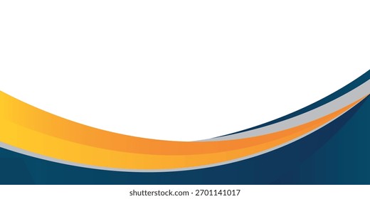 Fondo ondulado azul y amarillo de las Formas. conveniente para el cartel del negocio, Anuncio corporativo, presentación, folleto, volante, cubierta.