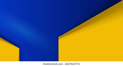 Blue yellow web, card,presentation, abstract background
