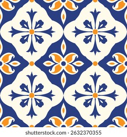 Patrón sin costuras de Vector de lujo azul, amarillo y blanco. Ornamento, tradicional, étnico, árabe, turco, motivos indios. Ideal para tela y textiles, Fondo de pantalla, diseño de embalaje o cualquier idea deseada.