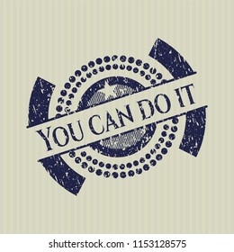 Blue You can do it rubber seal