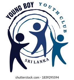 Blue Youth Club Logo Designs,  Club Logo Template Vector Illustration 