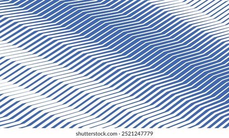 Blue zig zag abstract pattern background for backdrop or fabric style