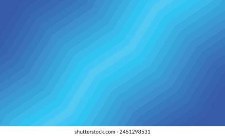 Blue zig zag background with gradient for backdrop or presentation