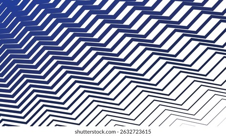 Blue Zig Zag Line Seamless Pattern Vector Background for Modern Design and Decoration