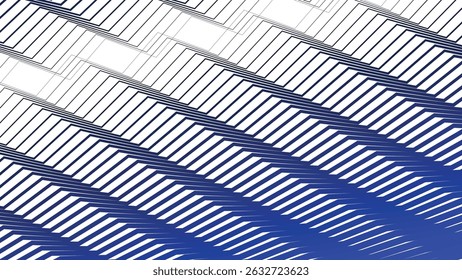 Blue Zig Zag Line Seamless Pattern Vector Background for Modern Design and Decoration
