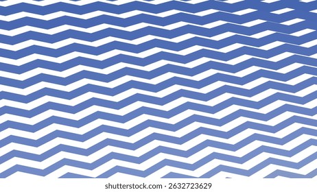Blue Zig Zag Line Seamless Pattern Vector Background for Modern Design and Decoration