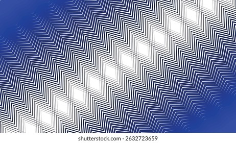 Blue Zig Zag Line nahtloses Muster Vektor Hintergrund für modernes Design und Dekoration
