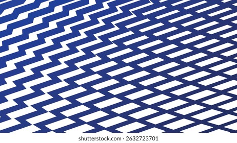 Blue Zig Zag Line Seamless Pattern Vector Background for Modern Design and Decoration