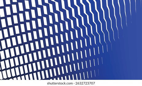 Blue Zig Zag Line Seamless Pattern Vector Background for Modern Design and Decoration