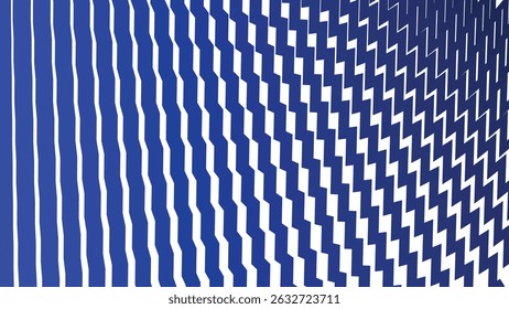 Blue Zig Zag Line Seamless Pattern Vector Background for Modern Design and Decoration