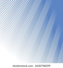Blue zig zag line stripes abstract background