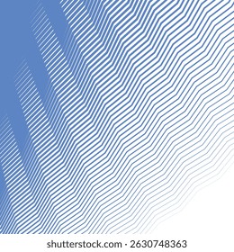 Blauwe zigzag lijn strepen abstracte achtergrond