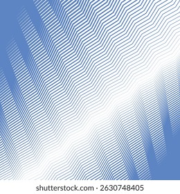 Blauwe zigzag lijn strepen abstracte achtergrond