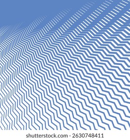 Blauwe zigzag lijn strepen abstracte achtergrond