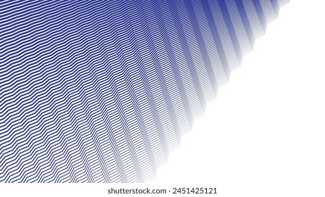 Blue zig zag pattern background vector image for backdrop or fabric style