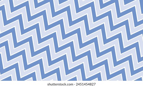 Blue zig zag pattern background vector image for backdrop or fabric style