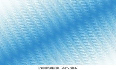 Blue zig zag stripes line with gradient spotlight for text abstract background