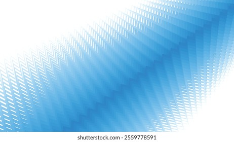 Blue zig zag stripes line with gradient spotlight for text abstract background