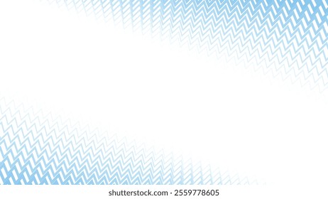 Blue zig zag stripes line with gradient spotlight for text abstract background