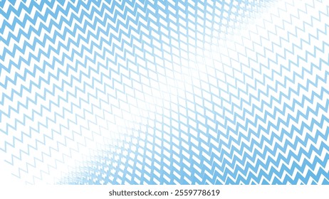 Blue zig zag stripes line with gradient spotlight for text abstract background