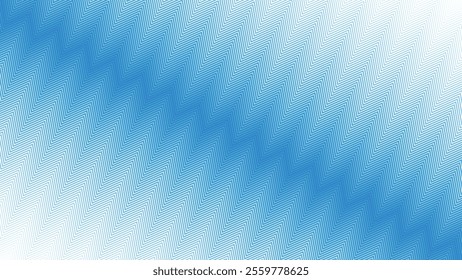 Blue zig zag stripes line with gradient spotlight for text abstract background