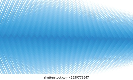 Blue zig zag stripes line with gradient spotlight for text abstract background