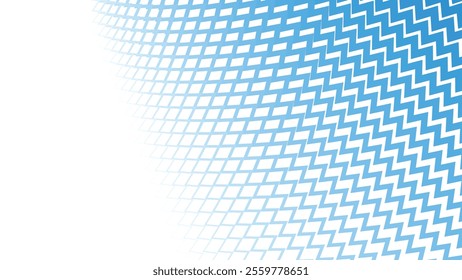 Blue zig zag stripes line with gradient spotlight for text abstract background