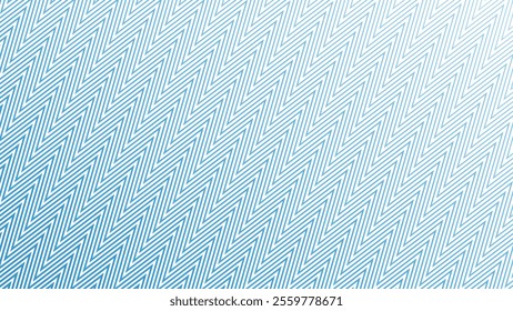 Blue zig zag stripes line with gradient spotlight for text abstract background