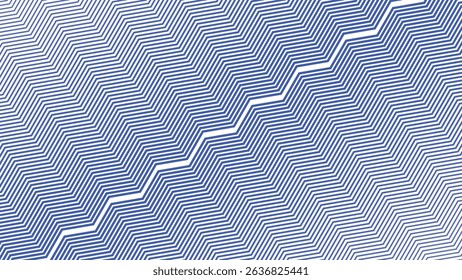 Blue Zig Zag Stripes Line Pattern Abstract Background