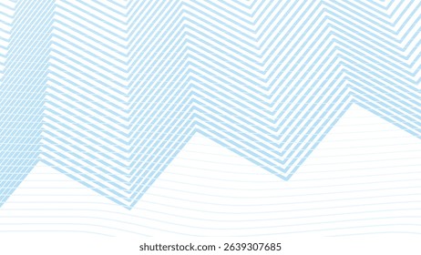 Blue zig zag stripes line pattern seamless abstract background