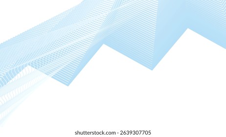 Blue zig zag stripes line pattern seamless abstract background