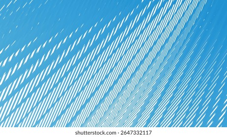 Línea azul de las rayas del zig zag con el modelo del fondo del color del gradiente