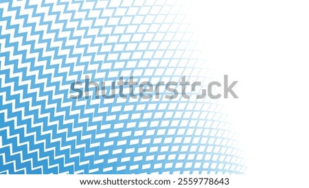 Blue zig zag stripes line with gradient spotlight for text abstract background