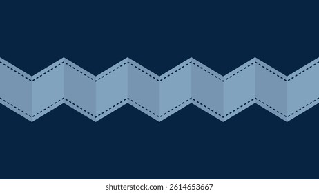 blue zig zag strips on dark blue background vector design