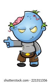 Blue Zombie - Pointing