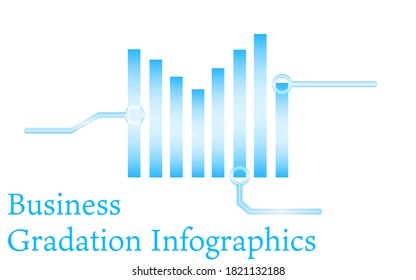 Blue-based infographics, graphs, charts and tables