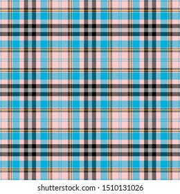Blue,Beige and Black Tartan Plaid Scottish Seamless Pattern. Texture from tartan, plaid, tablecloths, shirts, clothes, dresses, bedding, blankets and other textile.