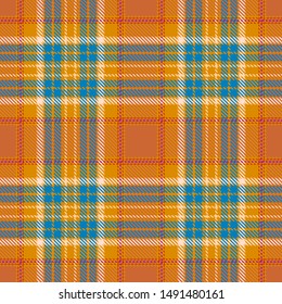 Blue,Beige and White Tartan Plaid Scottish Seamless Pattern. Texture from tartan, plaid, tablecloths, shirts, clothes, dresses, bedding, blankets and other textile.