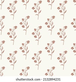 Bluebell flowers seamless vector pattern. Distressed white Chamomile flowers on black background. Trendy for prints, fabric, invitation cards, wedding decoration, wallpapers, wall murals